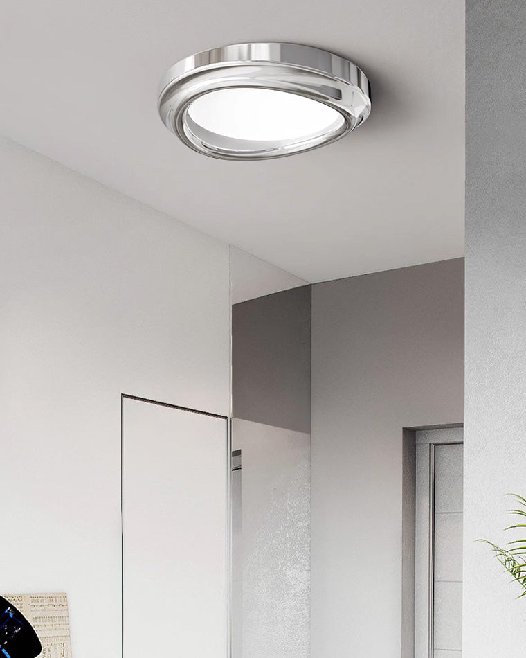 Round Chrome Ceiling Light