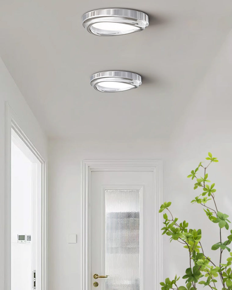 Round Chrome Ceiling Light