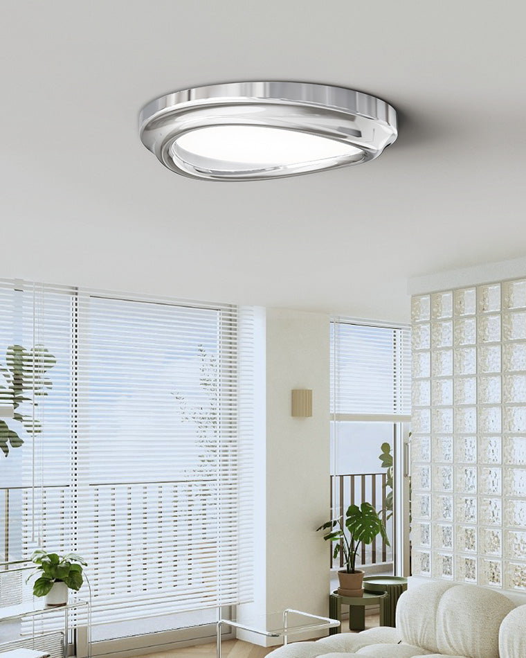 Round Chrome Ceiling Light