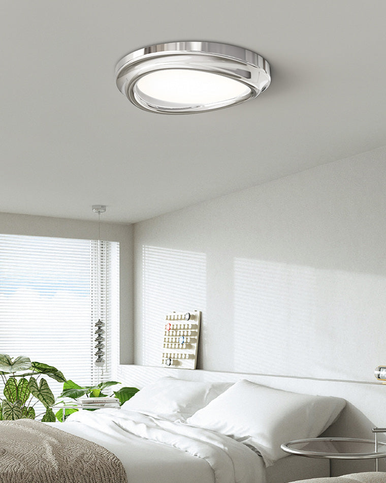 Round Chrome Ceiling Light