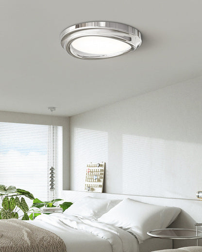 Round Chrome Ceiling Light