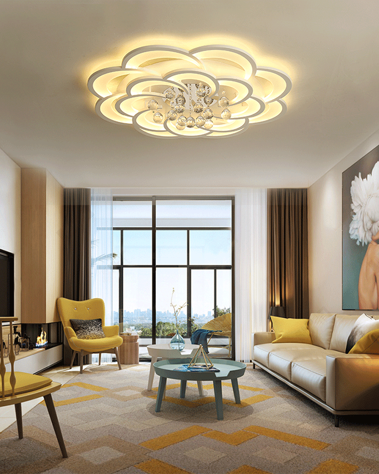 CrystalBloom Ceiling Light