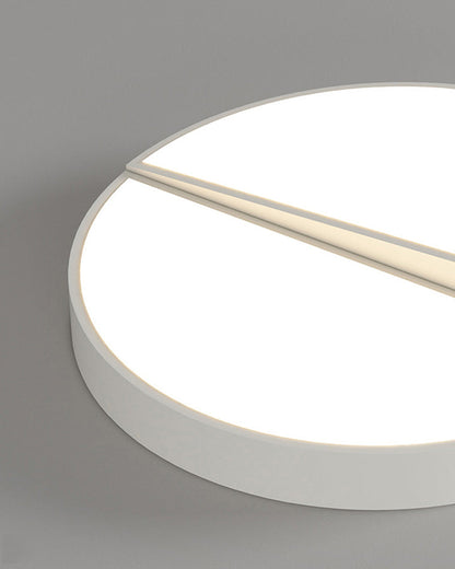 Modern Square or Wavy Ceiling Light in Frosted White
