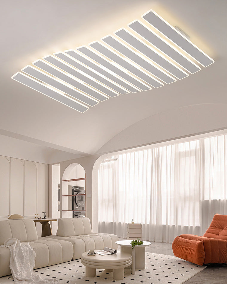 Modern Rectangular Ceiling Light with Light Grid