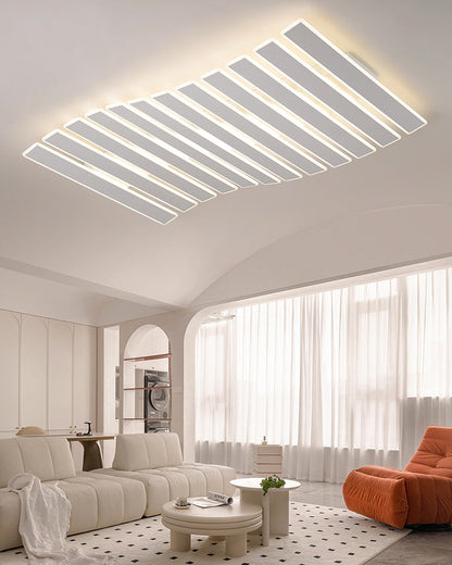 Modern Rectangular Ceiling Light with Light Grid