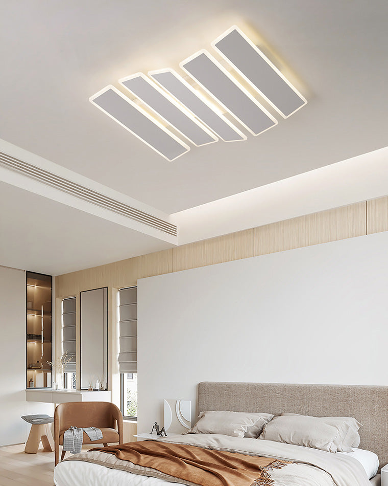 Modern Rectangular Ceiling Light with Light Grid