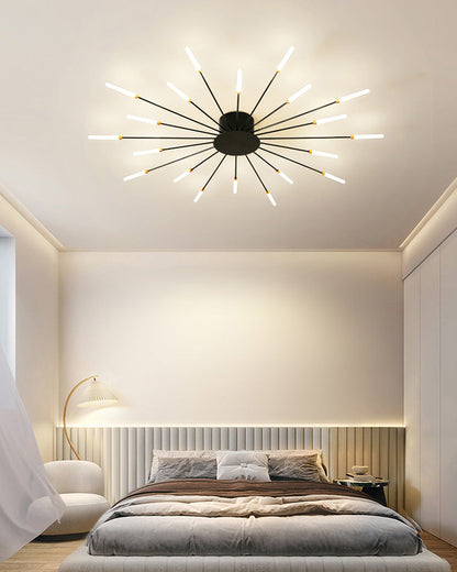 Recessed Ceiling Light with Glowing Star Effect