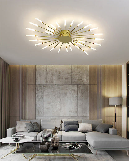 Recessed Ceiling Light with Glowing Star Effect