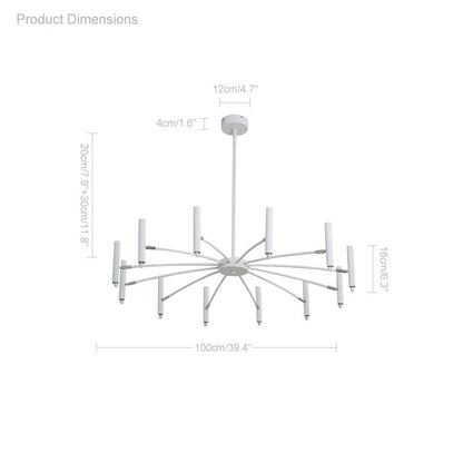 Adjustable Candelabra Chandelier
