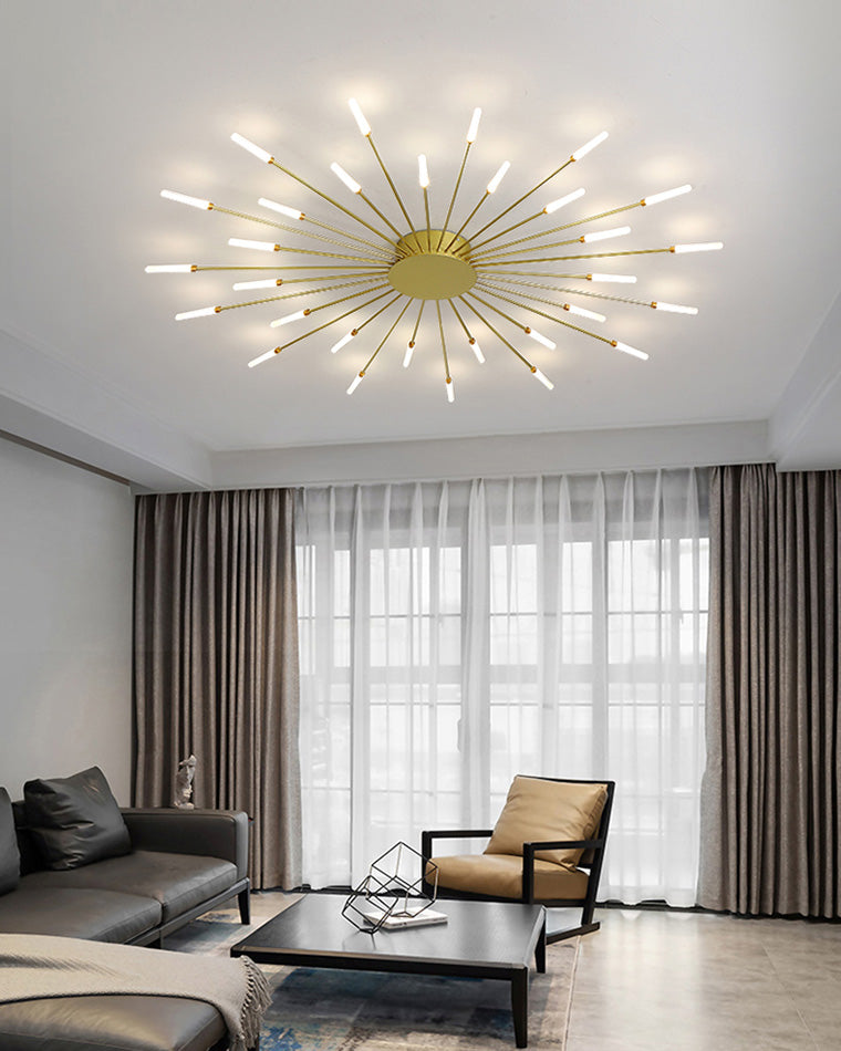 Recessed Ceiling Light with Glowing Star Effect