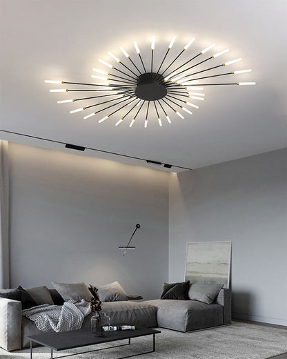 Recessed Ceiling Light with Glowing Star Effect