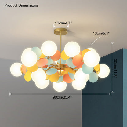 Branched Bubble Chandelier - Brilliant Art