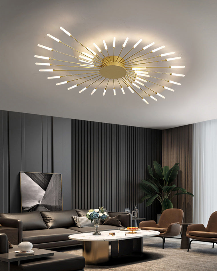 Recessed Ceiling Light with Glowing Star Effect