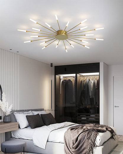 Recessed Ceiling Light with Glowing Star Effect