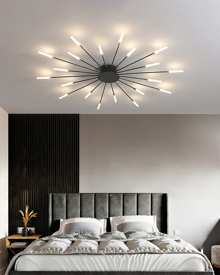 Recessed Ceiling Light with Glowing Star Effect
