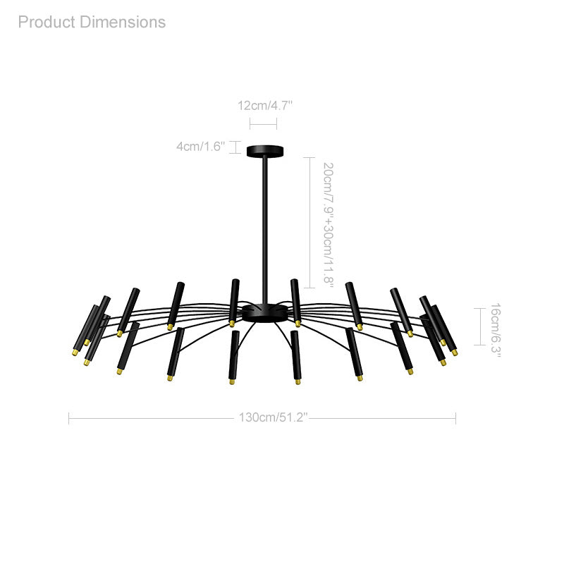Adjustable Candelabra Chandelier