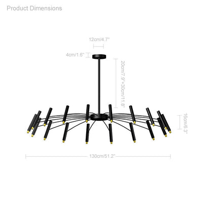 Adjustable Candelabra Chandelier