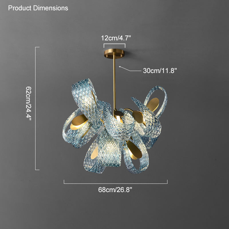 Peacock Artistic Glass Chandelier