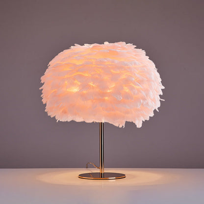 Table Lamp - Globe Feather
