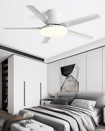 Slim Metal Ceiling Fan – Integrated LED