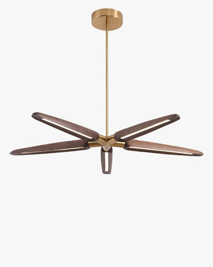 Luminis 3/5 Lights Wooden Chandelier