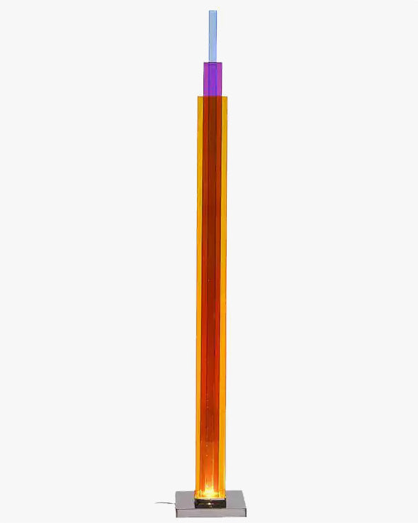 Lampadaire Colonne Rouge à LED