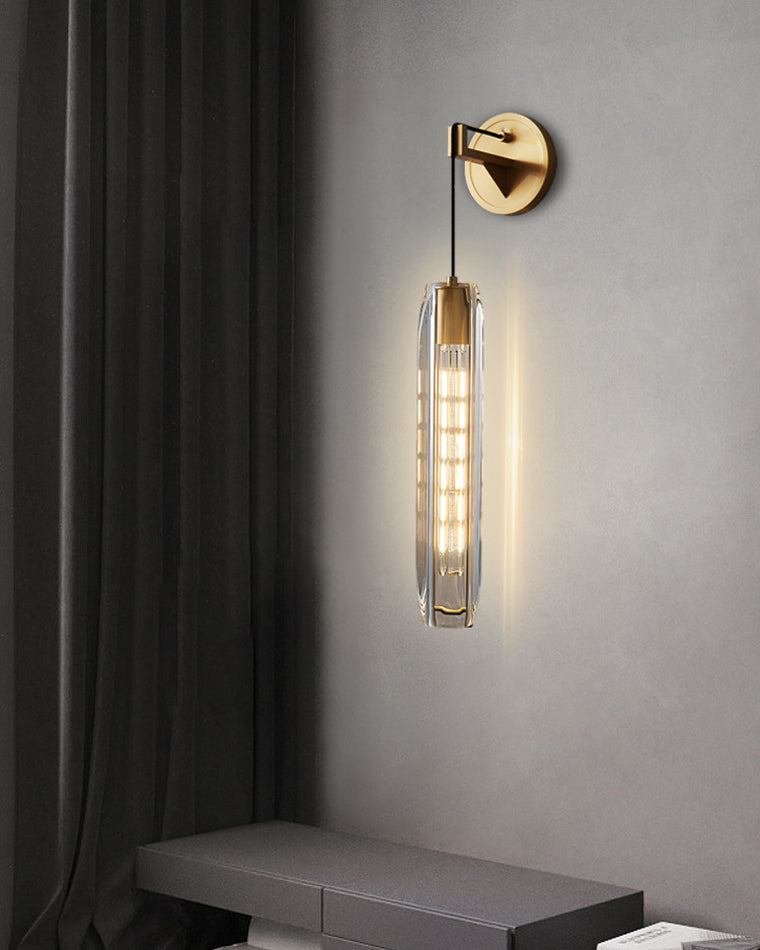 Hanging Crystal Wall Light