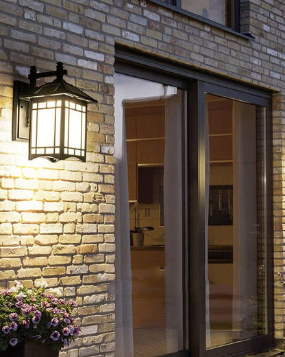 Handcrafted Outdoor Wall Sconce – Black or Vintage Copper Finish