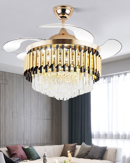 CrystalLux retractable fan