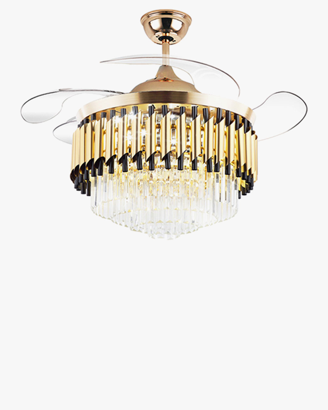 CrystalLux retractable fan