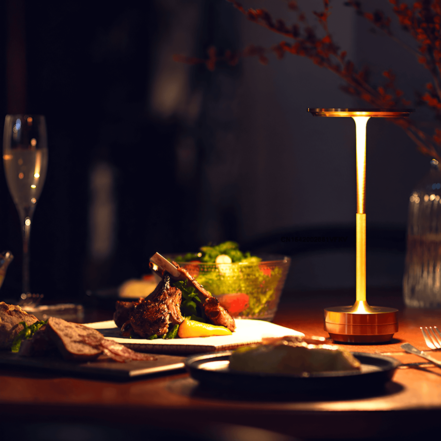 Lampe d'Ambiance Brinola Rechargeable - Élégance Moderne et Chaleur Cozy-3