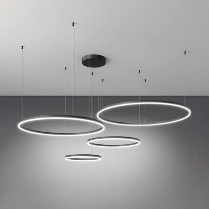 LED Ring Chandelier - Halo Rings