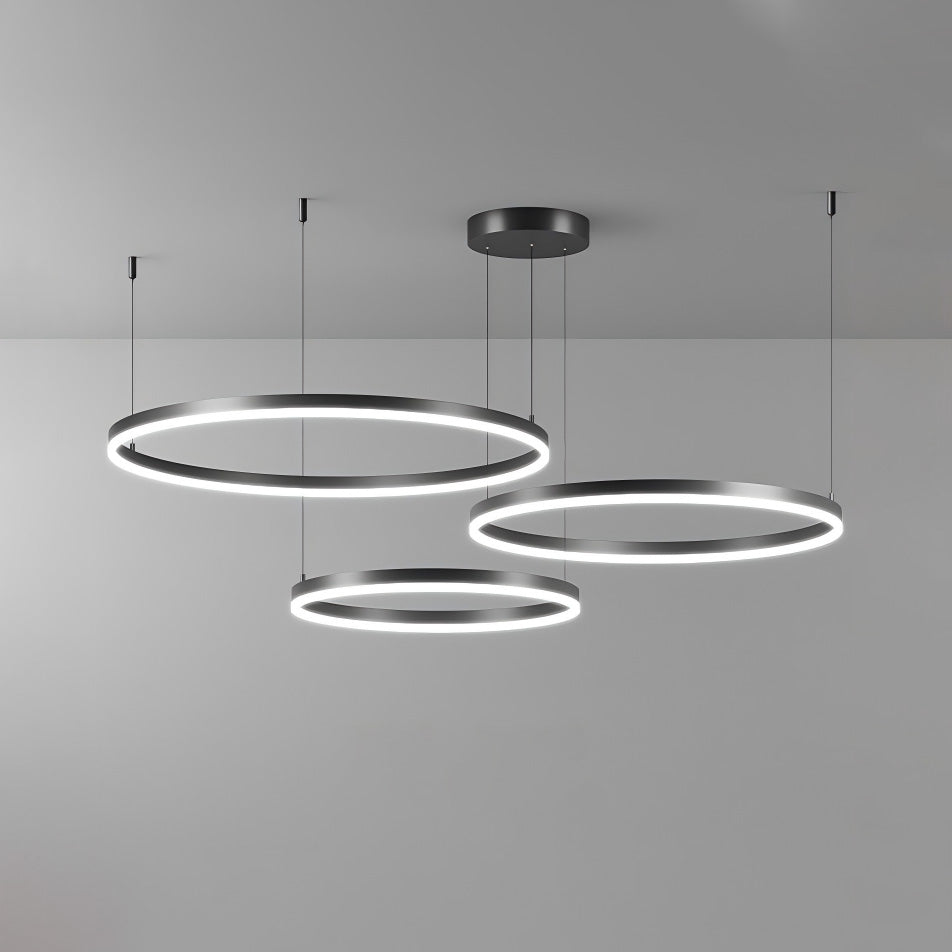 LED Ring Chandelier - Halo Rings