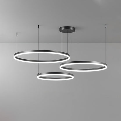 LED Ring Chandelier - Halo Rings