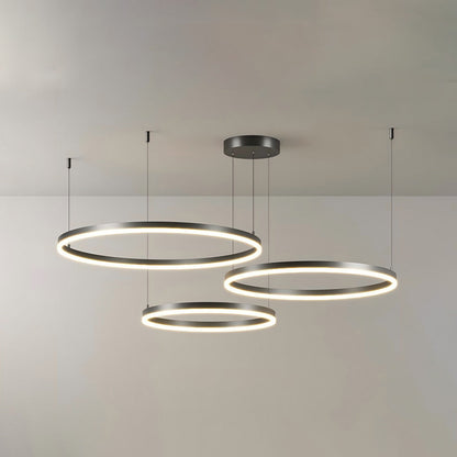 LED Ring Chandelier - Halo Rings