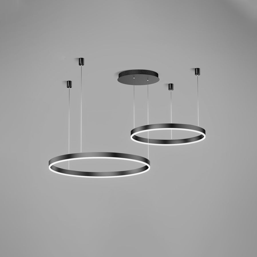 LED Ring Chandelier - Halo Rings