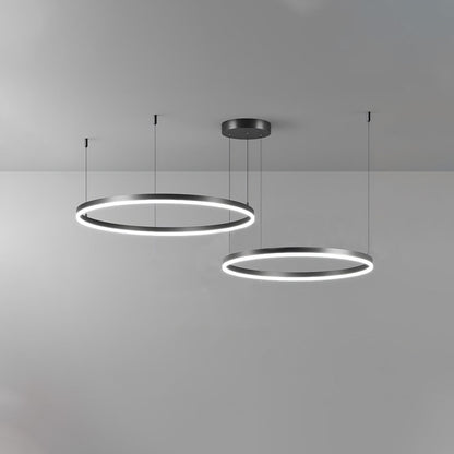 LED Ring Chandelier - Halo Rings