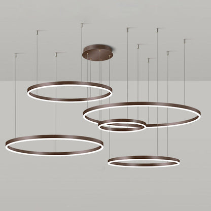 LED Ring Chandelier - Halo Rings