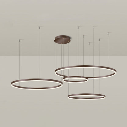 LED Ring Chandelier - Halo Rings