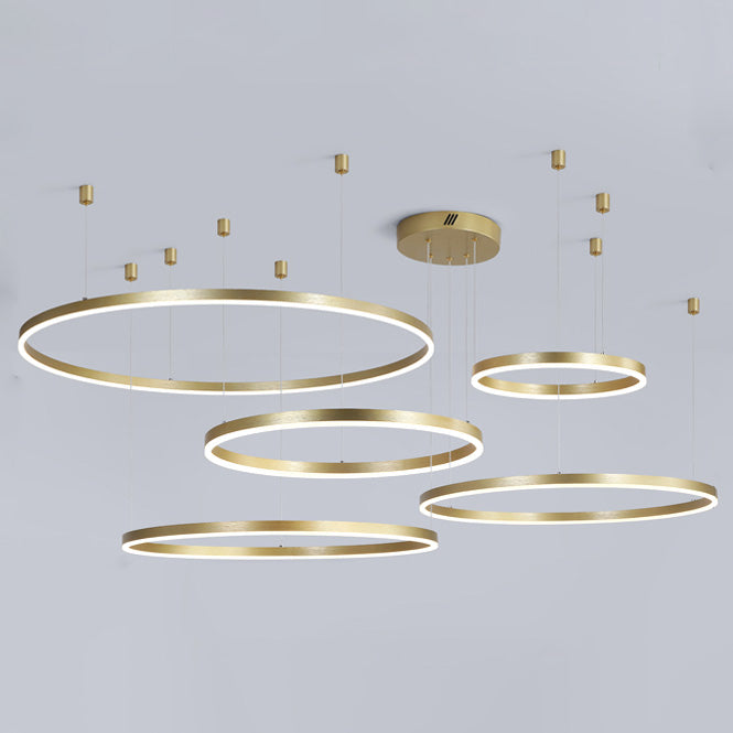LED Ring Chandelier - Halo Rings