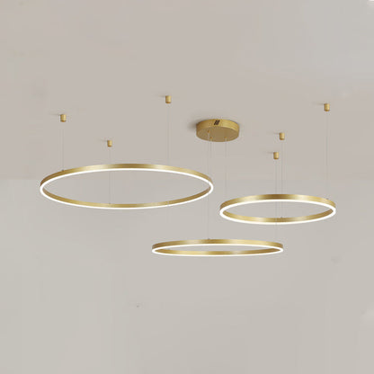 LED Ring Chandelier - Halo Rings