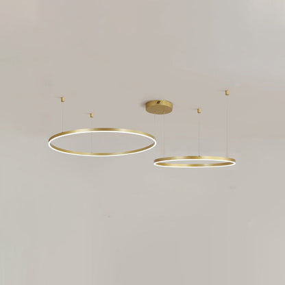LED Ring Chandelier - Halo Rings