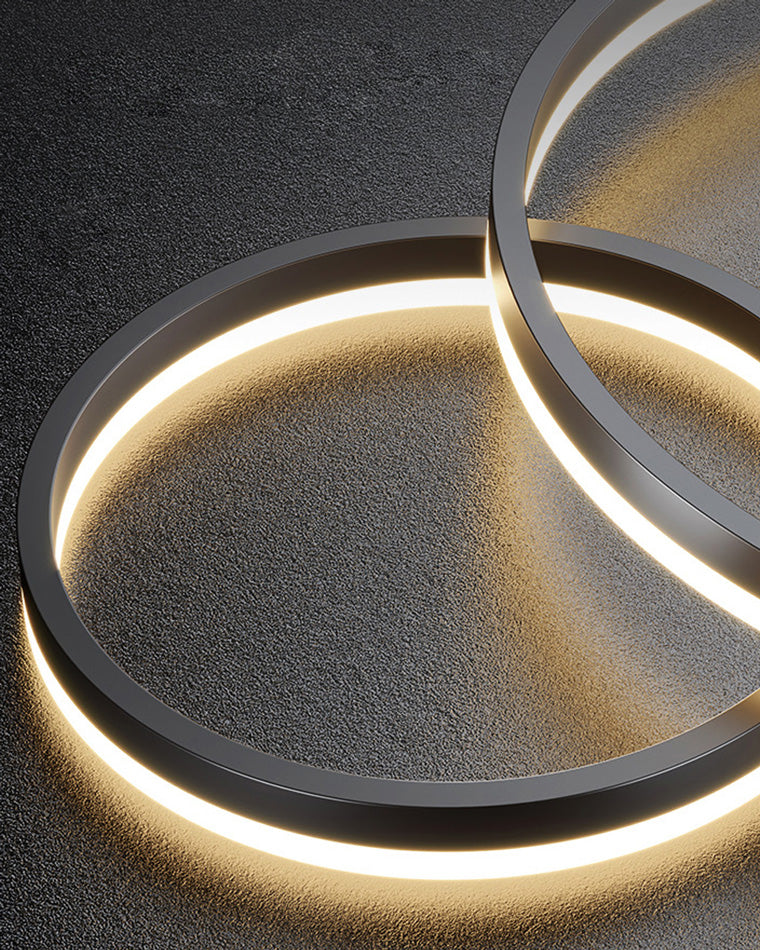 LED Ring Chandelier - Halo Rings
