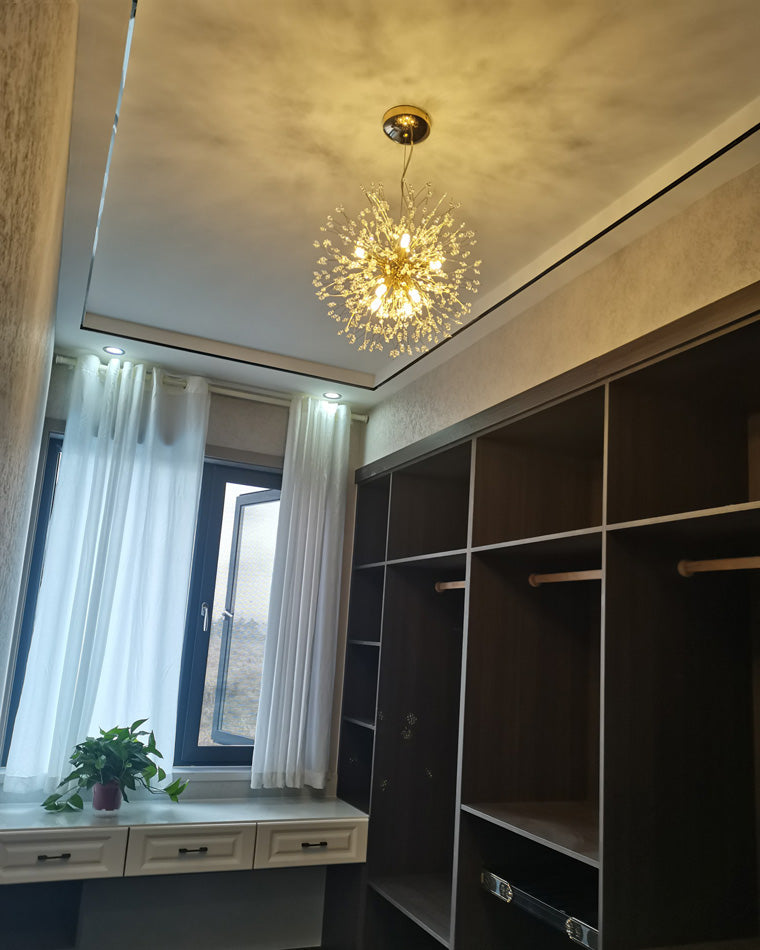 Crystal Chandelier - Dandelion Sparkle