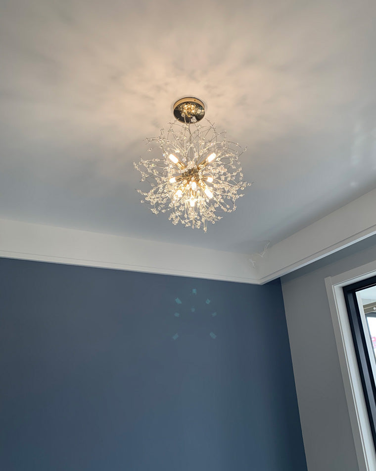 Crystal Chandelier - Dandelion Sparkle
