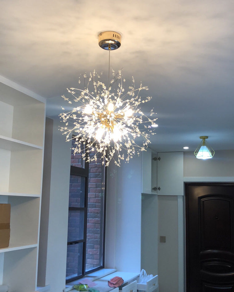 Crystal Chandelier - Dandelion Sparkle