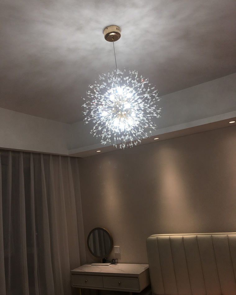 Crystal Chandelier - Dandelion Sparkle