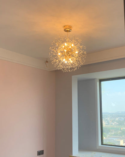 Crystal Chandelier - Dandelion Sparkle