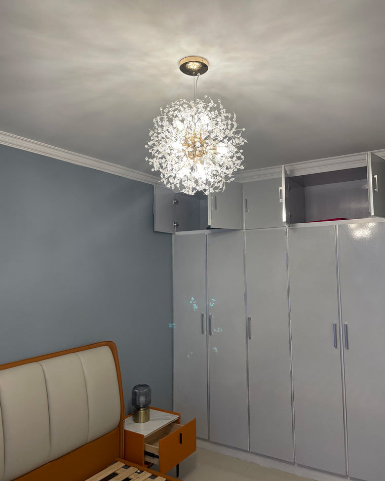 Crystal Chandelier - Dandelion Sparkle