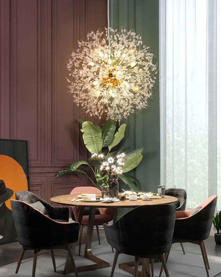 Crystal Chandelier - Dandelion Sparkle
